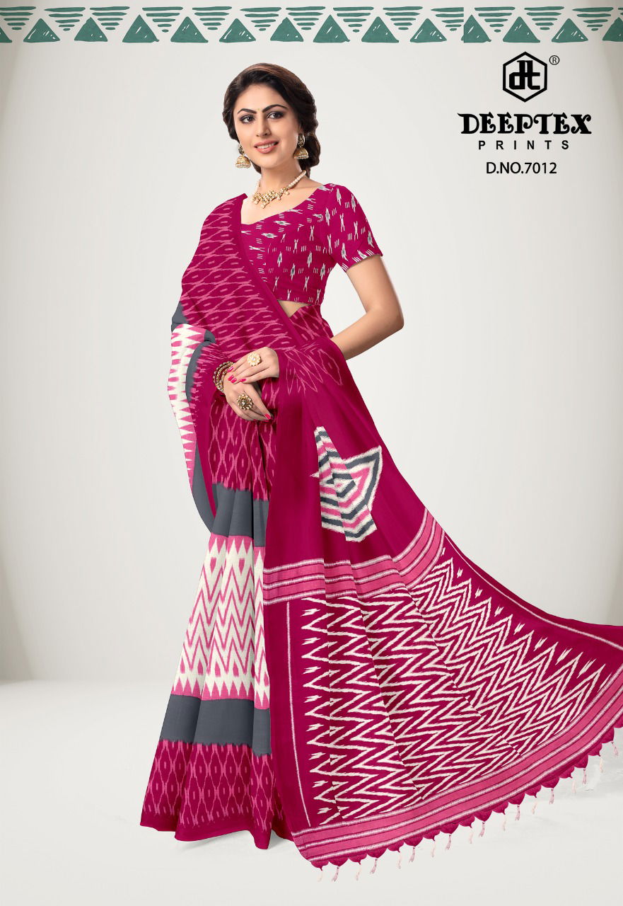 Deeptex Ikkat Special 7 Casual Wear Wholesale Saree Collection